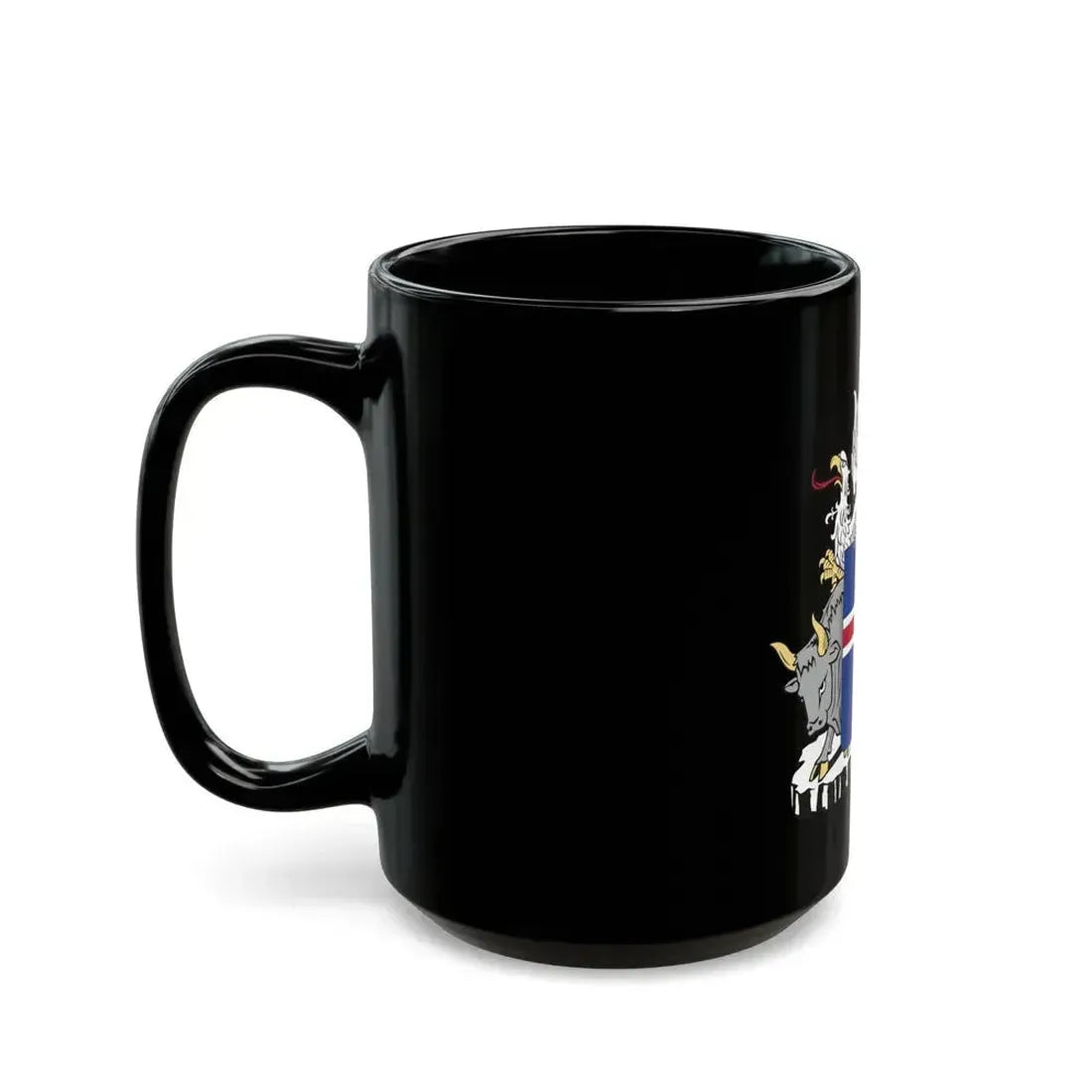 Coat of arms of Iceland - Black Coffee Mug - Go Mug Yourself