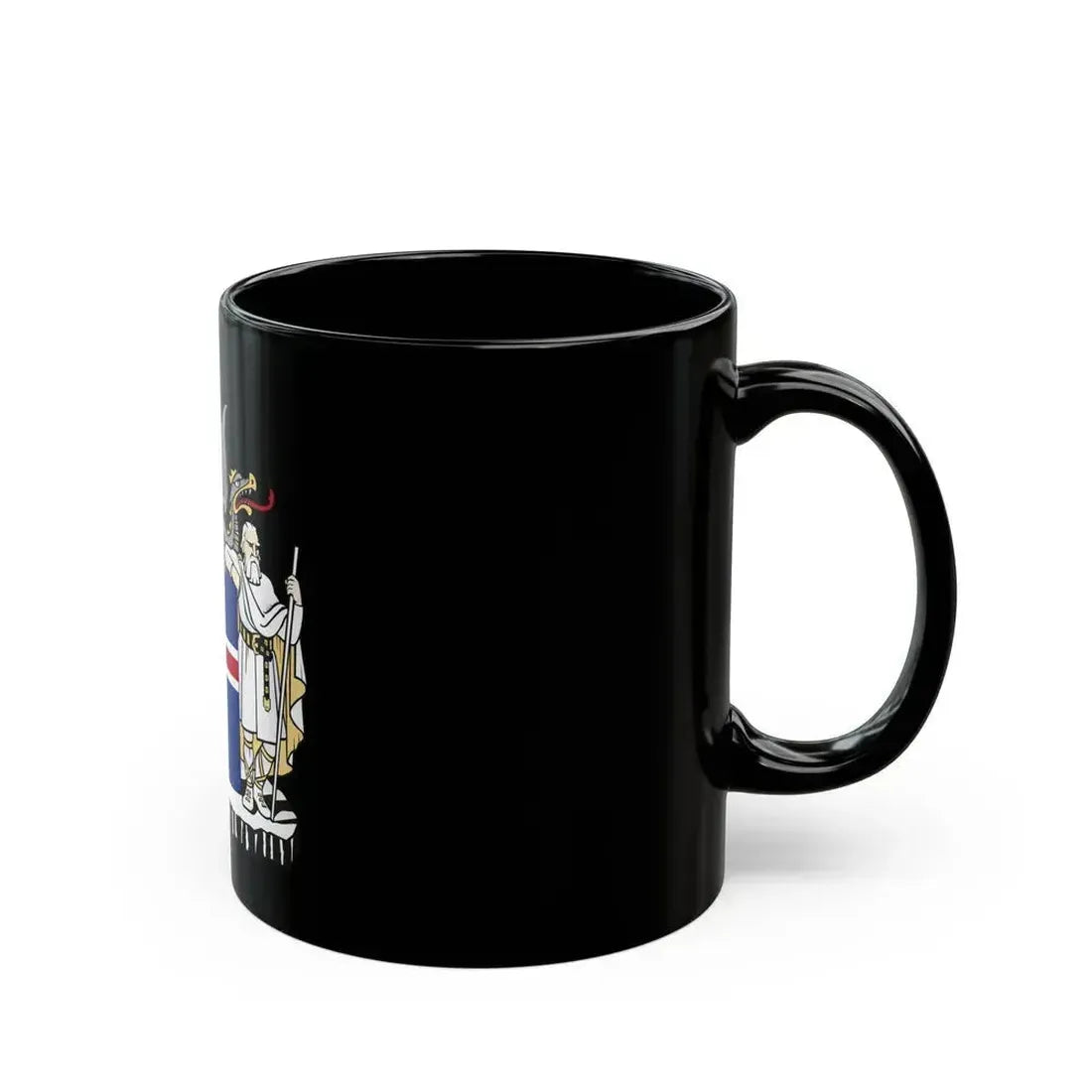 Coat of arms of Iceland - Black Coffee Mug - Go Mug Yourself