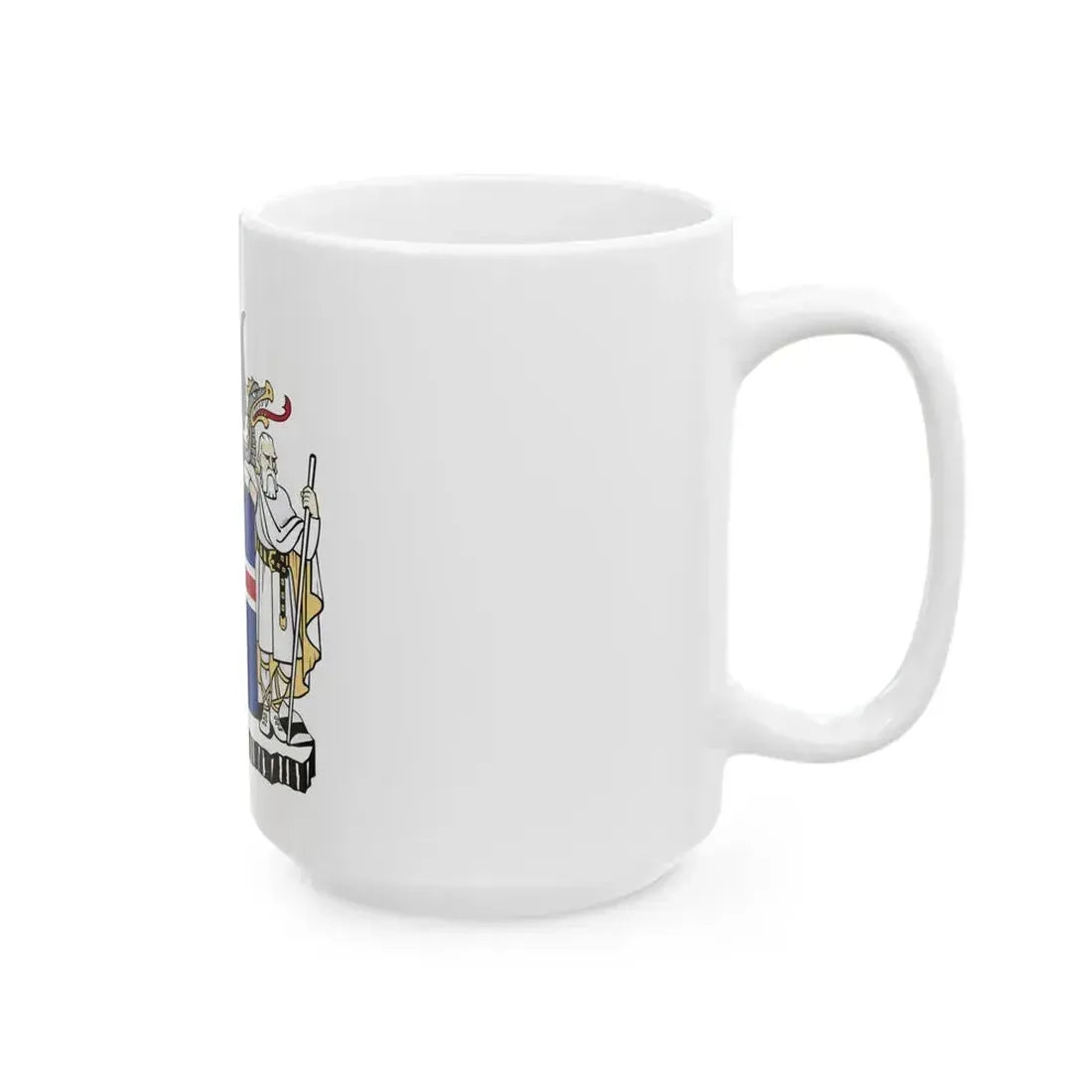 Coat of arms of Iceland - White Coffee Mug - Go Mug Yourself