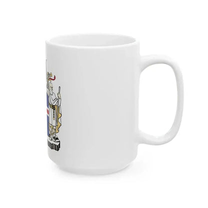 Coat of arms of Iceland - White Coffee Mug - Go Mug Yourself