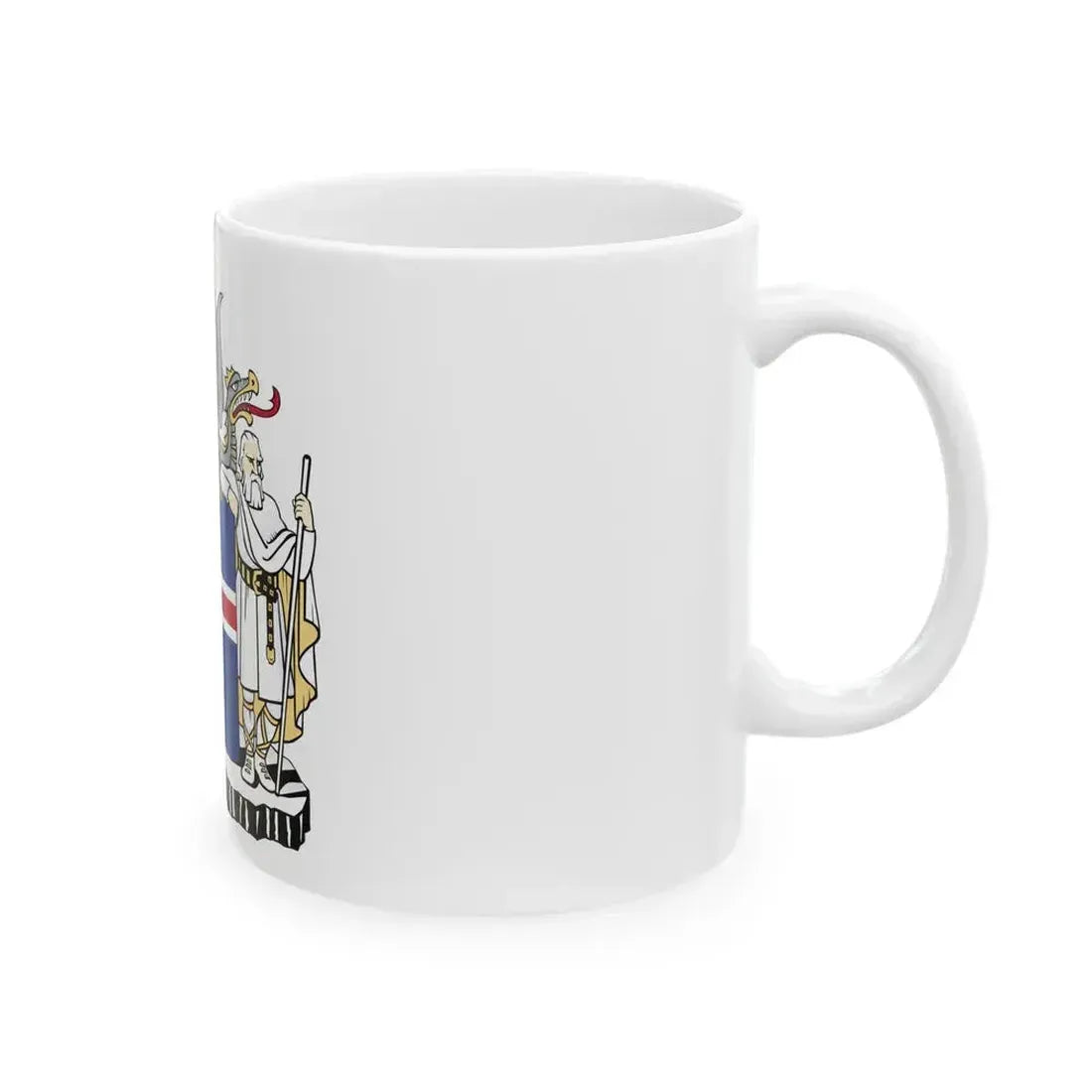 Coat of arms of Iceland - White Coffee Mug - Go Mug Yourself