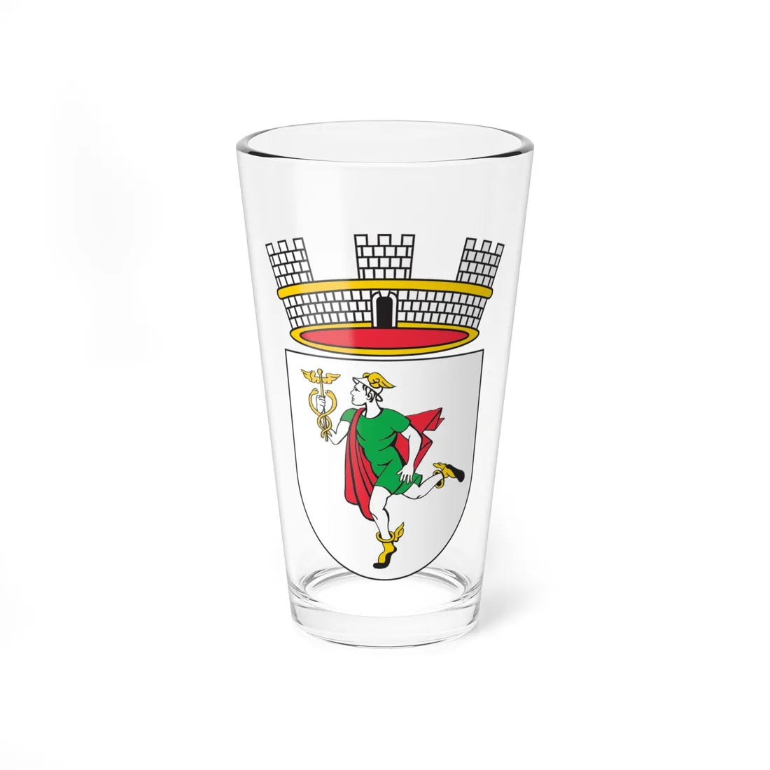 Coat of arms of Idrija (Slovenia) (Coat of Arms) Pint Glass 16oz 16oz - Go Mug Yourself