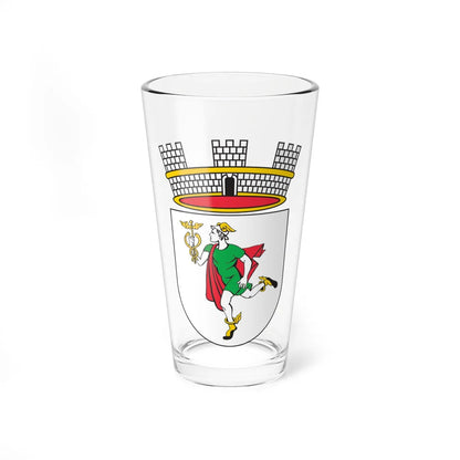 Coat of arms of Idrija (Slovenia) (Coat of Arms) Pint Glass 16oz 16oz - Go Mug Yourself