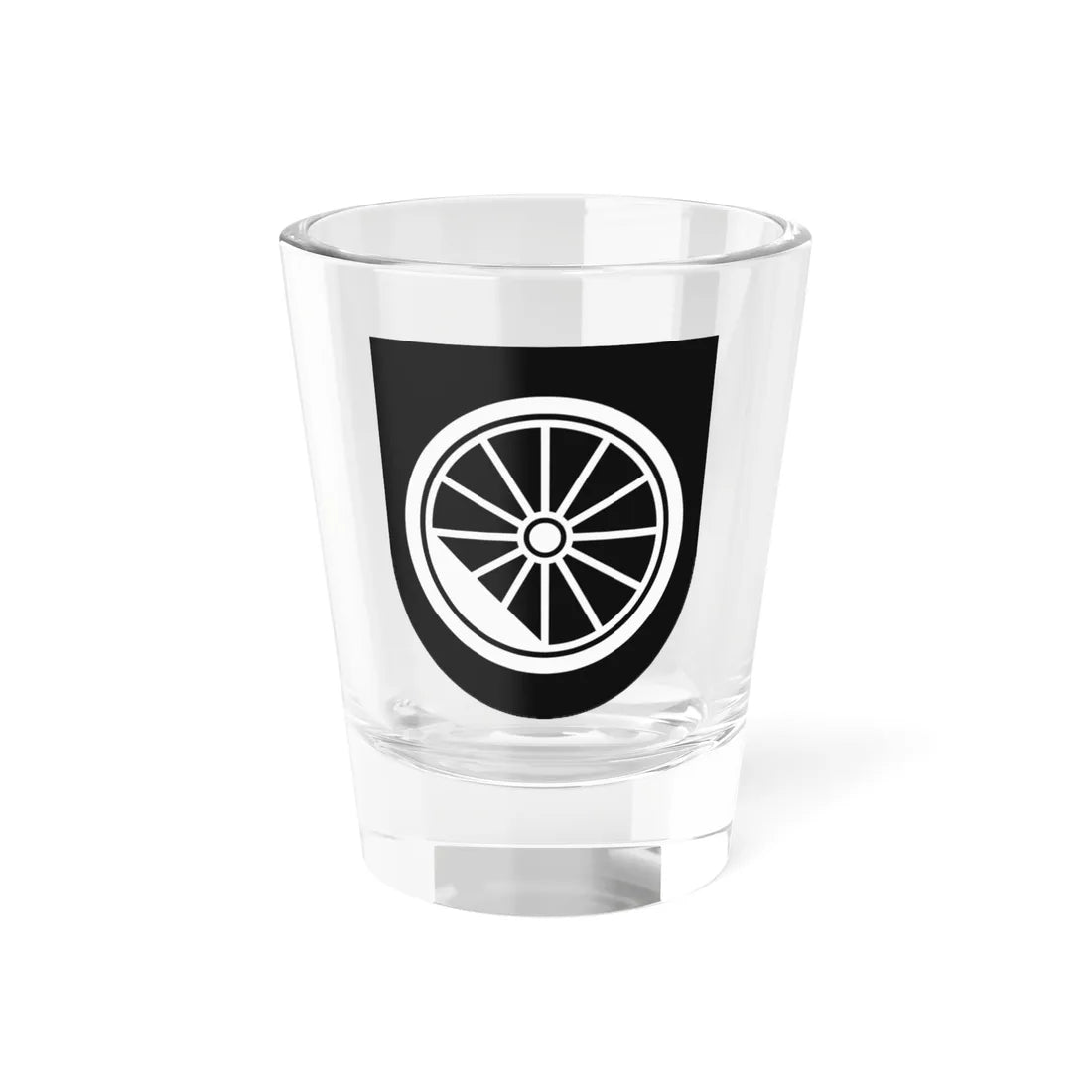 Coat of Arms of Čierna nad Tisou (Slovakia) (Coat of Arms) Shot Glass 1.5oz 1.5oz - Go Mug Yourself