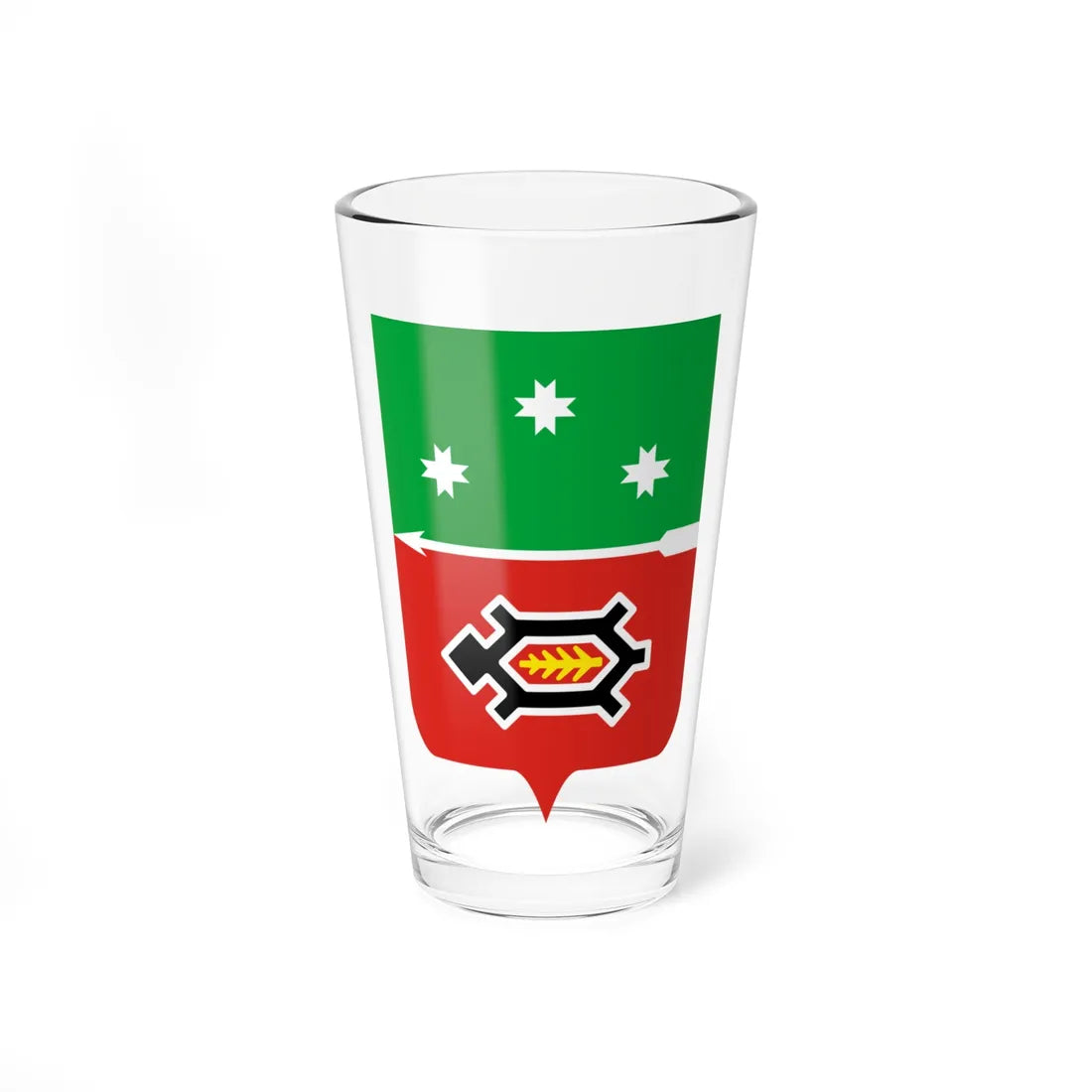 Coat of Arms of Igra Rayon Udmurtia (Russia) (Coat of Arms) Pint Glass 16oz 16oz - Go Mug Yourself