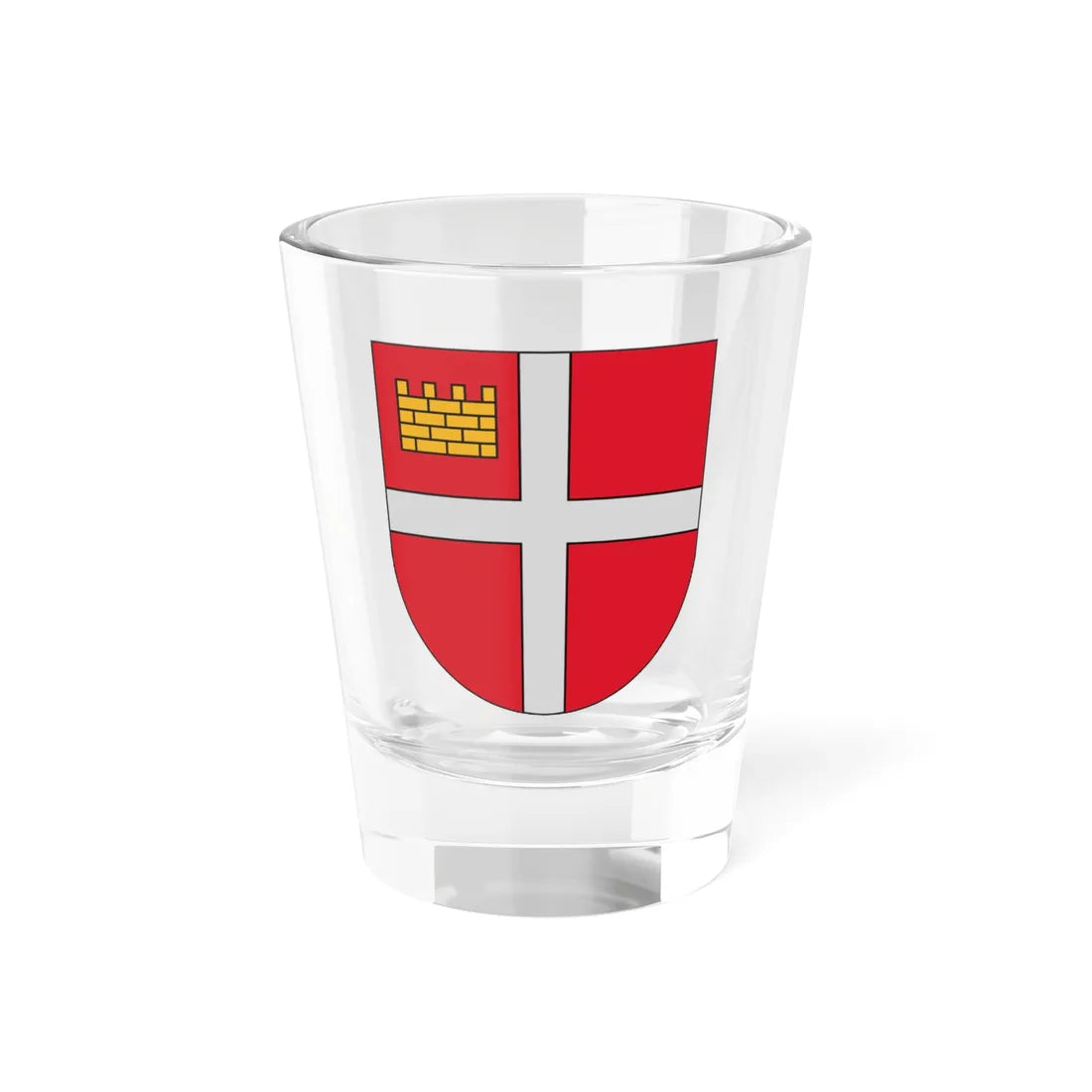 Coat of Arms of Ikšķile (Latvia) (Coat of Arms) Shot Glass 1.5oz 1.5oz - Go Mug Yourself
