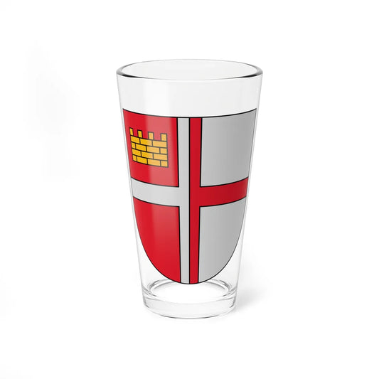 Coat of Arms of Ikšķiles novads (Latvia) (Coat of Arms) Pint Glass 16oz 16oz - Go Mug Yourself