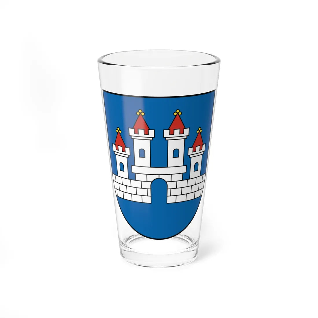Coat of Arms of Ilava (Slovakia) (Coat of Arms) Pint Glass 16oz 16oz - Go Mug Yourself