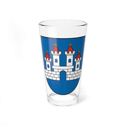 Coat of Arms of Ilava (Slovakia) (Coat of Arms) Pint Glass 16oz 16oz - Go Mug Yourself