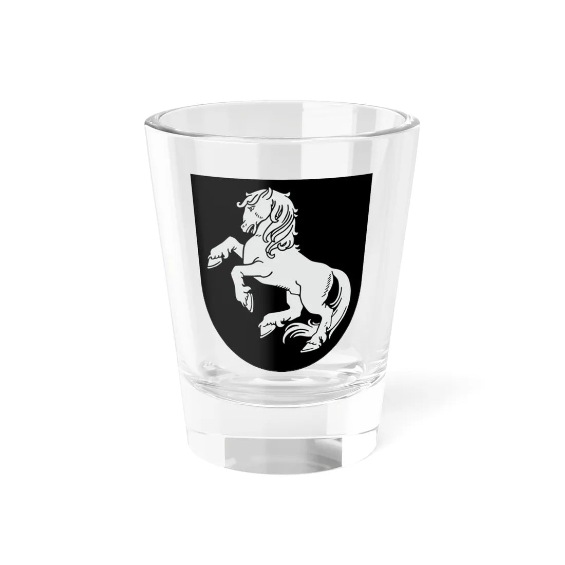 Coat of Arms of Ilūkste (Latvia) (Coat of Arms) Shot Glass 1.5oz 1.5oz - Go Mug Yourself
