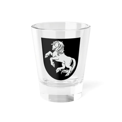 Coat of Arms of Ilūkste (Latvia) (Coat of Arms) Shot Glass 1.5oz 1.5oz - Go Mug Yourself