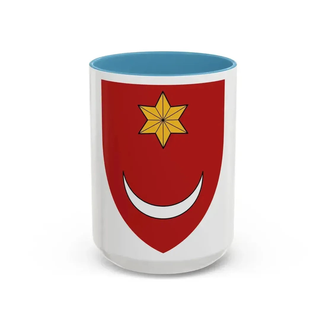Coat of Arms of Illyria - Accent Coffee Mug 15oz Light Blue - Go Mug Yourself