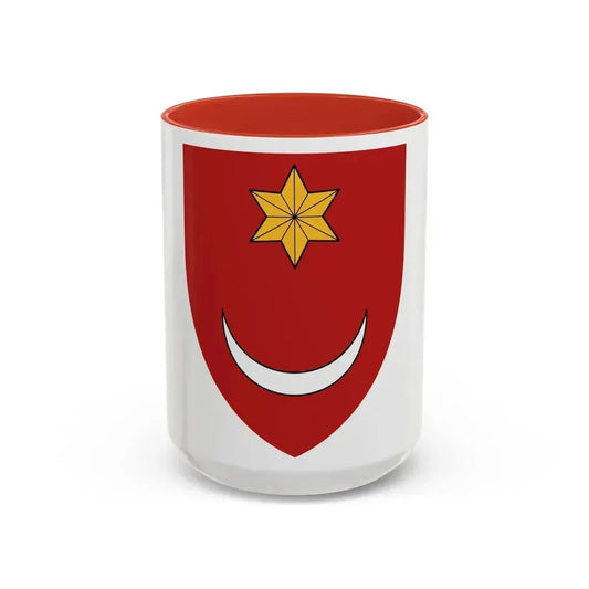 Coat of Arms of Illyria - Accent Coffee Mug 15oz Red - Go Mug Yourself