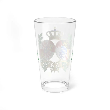 Coat of Arms of Infanta Amelia of Spain Princess Adalbert of Bavaria (Germany) (Coat of Arms) Pint Glass 16oz - Go Mug Yourself