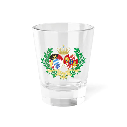 Coat of Arms of Infanta Amelia of Spain Princess Adalbert of Bavaria (Germany) (Coat of Arms) Shot Glass 1.5oz 1.5oz - Go Mug Yourself