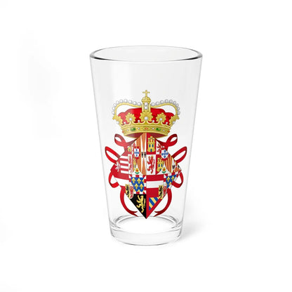 Coat of Arms of Infanta Isabella of Spain as Governor Monarch of the Low Countries (Netherlands) (Coat of Arms) Pint Glass 16oz 16oz - Go Mug Yourself