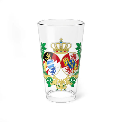 Coat of arms of Infanta Paz of Spain in Bavaria (Germany) (Coat of Arms) Pint Glass 16oz 16oz - Go Mug Yourself