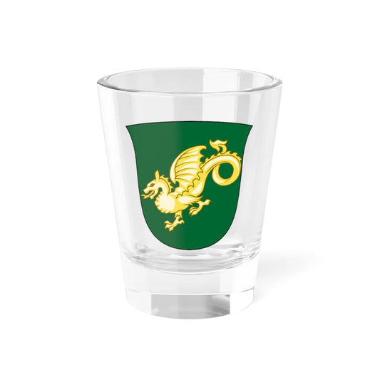 Coat of arms of Infrastructure Home Guard (Denmark) (Coat of Arms) Shot Glass 1.5oz 1.5oz - Go Mug Yourself