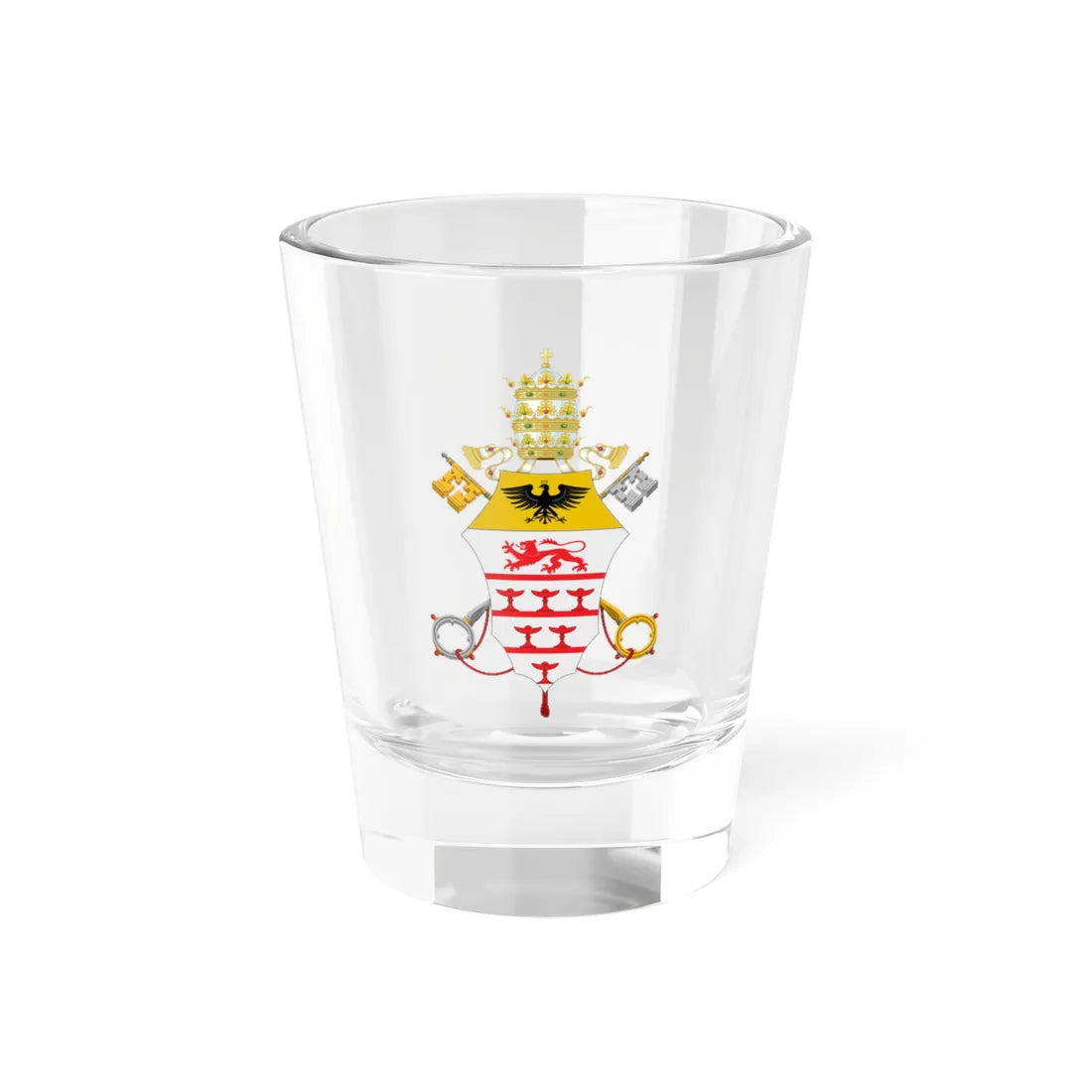 Coat of arms of Innocentius XI (Italy) (Coat of Arms) Shot Glass 1.5oz 1.5oz - Go Mug Yourself