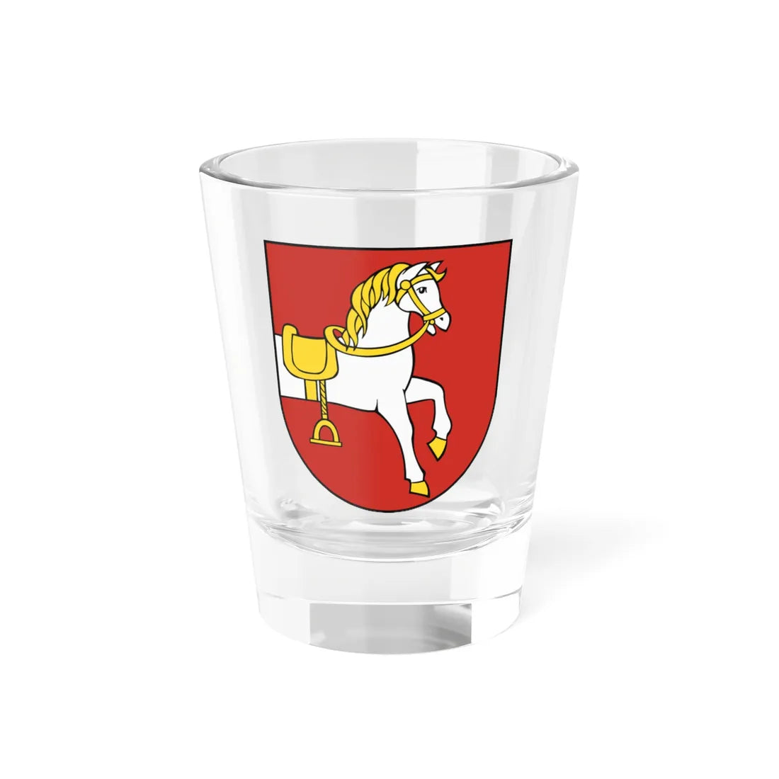 Coat of Arms of Šintava (Slovakia) (Coat of Arms) Shot Glass 1.5oz 1.5oz - Go Mug Yourself