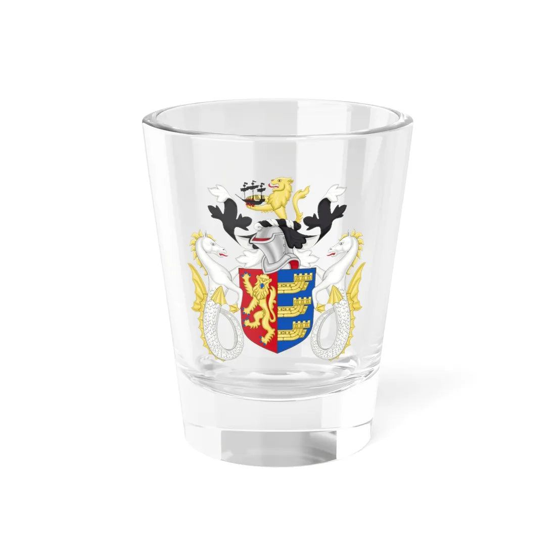 Coat of Arms of Ipswich Borough Council (England) (Coat of Arms) Shot Glass 1.5oz 1.5oz - Go Mug Yourself