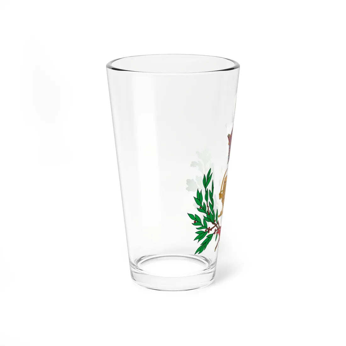 Coat of Arms of Iran 1907-1925 Qajar Dynasty (Iran) (Coat of Arms) Pint Glass 16oz - Go Mug Yourself