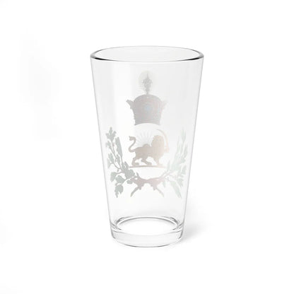 Coat of Arms of Iran 1907-1925 Qajar Dynasty (Iran) (Coat of Arms) Pint Glass 16oz - Go Mug Yourself