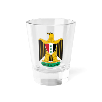 Coat of arms of Iraq 1965-1991 (Iraq) (Coat of Arms) Shot Glass 1.5oz 1.5oz - Go Mug Yourself