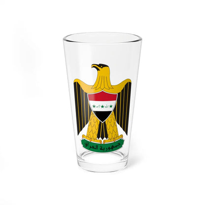 Coat of arms of Iraq 1992 (Iraq) (Coat of Arms) Pint Glass 16oz 16oz - Go Mug Yourself
