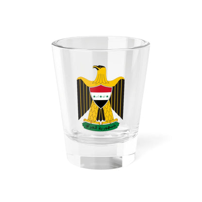 Coat of arms of Iraq 1992 (Iraq) (Coat of Arms) Shot Glass 1.5oz 1.5oz - Go Mug Yourself