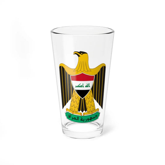 Coat of arms of Iraq (Iraq) (Coat of Arms) Pint Glass 16oz 16oz - Go Mug Yourself