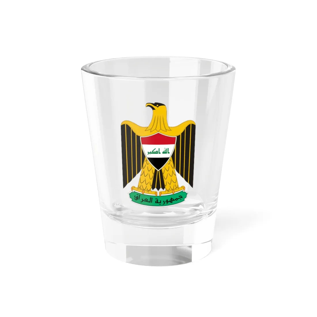 Coat of arms of Iraq (Iraq) (Coat of Arms) Shot Glass 1.5oz 1.5oz - Go Mug Yourself