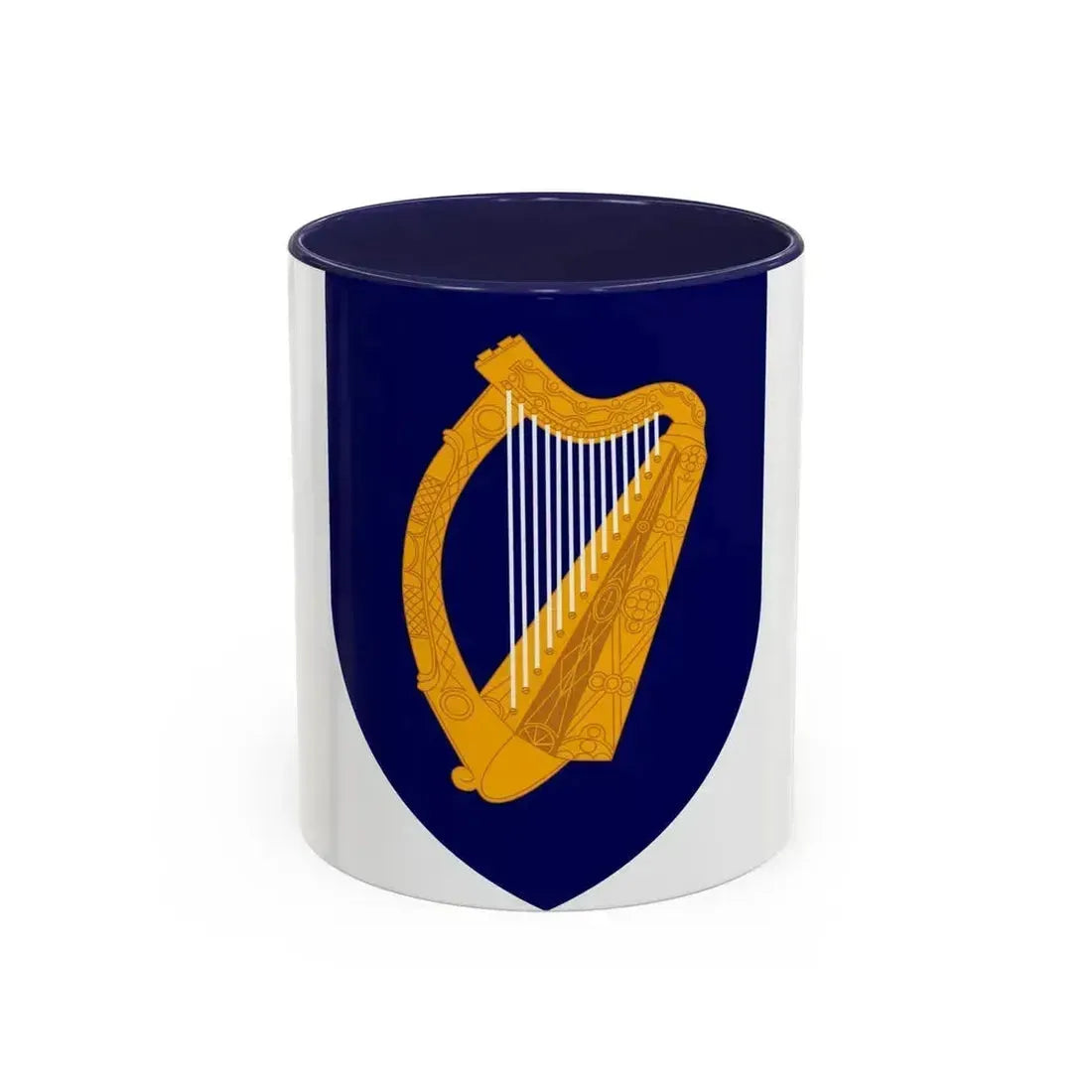 Coat of arms of Ireland - Accent Coffee Mug 11oz Navy - Go Mug Yourself