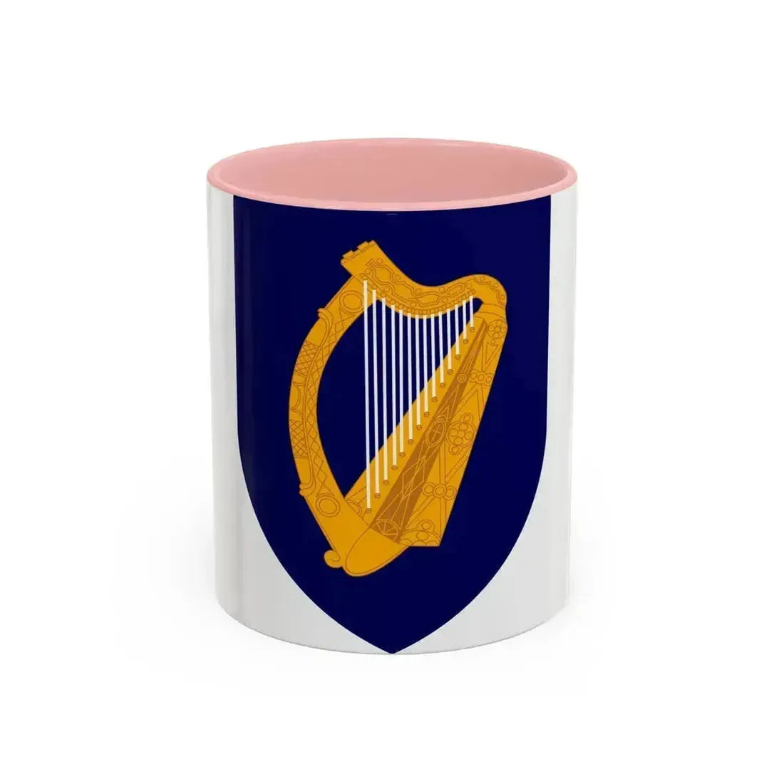 Coat of arms of Ireland - Accent Coffee Mug 11oz Pink - Go Mug Yourself