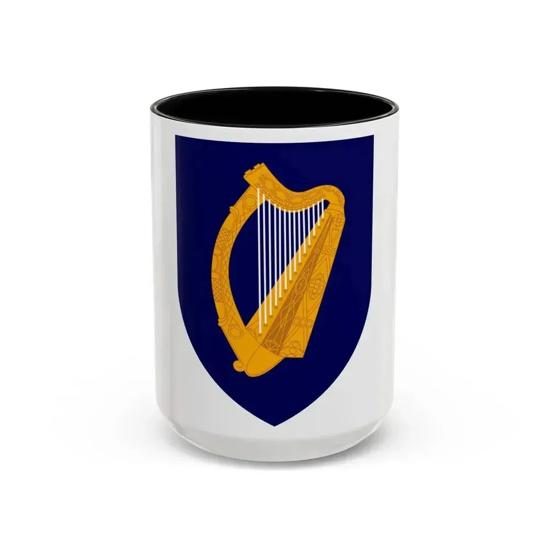 Coat of arms of Ireland - Accent Coffee Mug 15oz Black - Go Mug Yourself