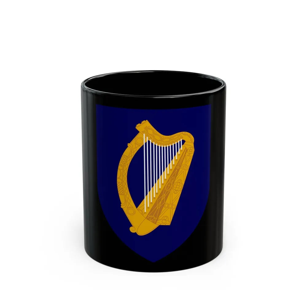 Coat of arms of Ireland - Black Coffee Mug-11oz-Go Mug Yourself