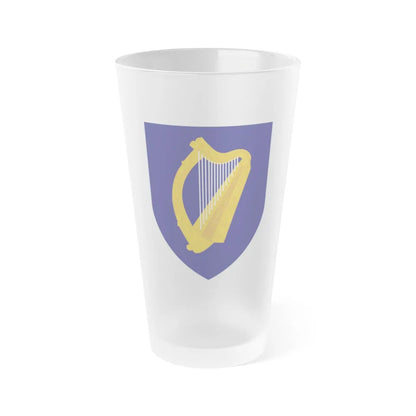 Coat of arms of Ireland - Frosted Pint Glass 16oz-16oz-Frosted-Go Mug Yourself