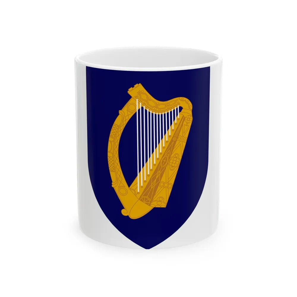 Coat of arms of Ireland - White Coffee Mug-11oz-Go Mug Yourself