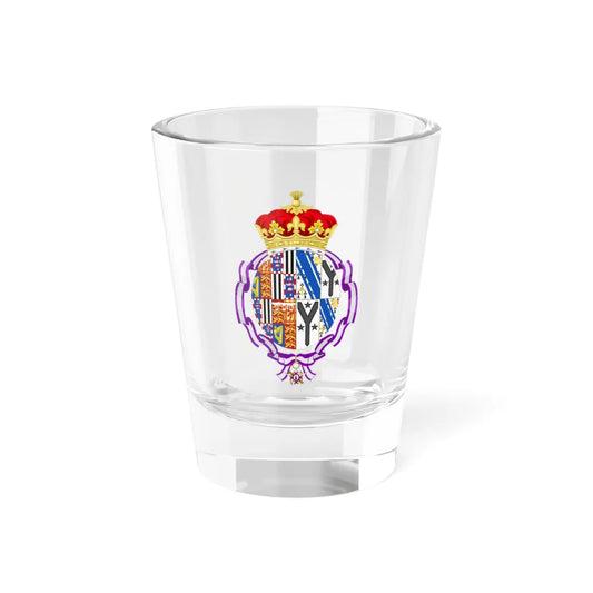 Coat of Arms of Irene Marchioness of Carisbrooke Order of Queen Maria Luisa (United Kingdom) (Coat of Arms) Shot Glass 1.5oz 1.5oz - Go Mug Yourself