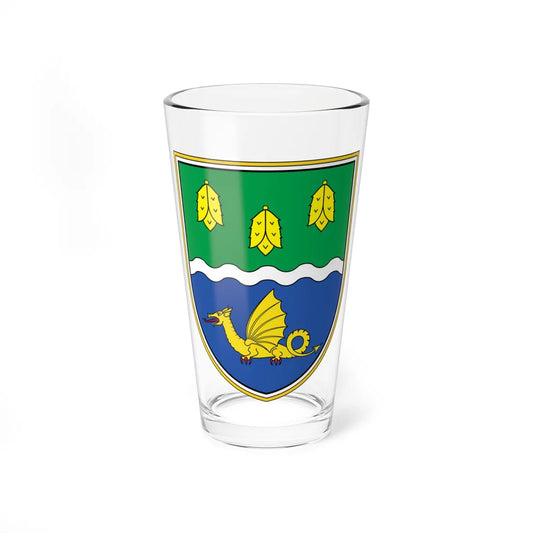 Coat of arms of Žiri (Slovenia) (Coat of Arms) Pint Glass 16oz 16oz - Go Mug Yourself