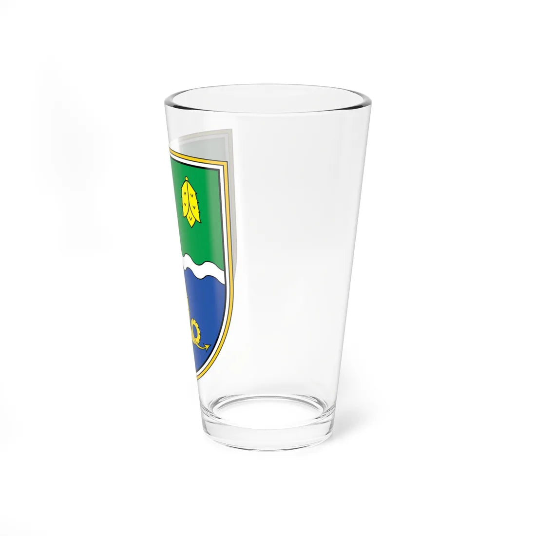 Coat of arms of Žiri (Slovenia) (Coat of Arms) Pint Glass 16oz - Go Mug Yourself