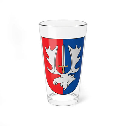 Coat of arms of Širvintos Lithuania (Lithuania) (Coat of Arms) Pint Glass 16oz 16oz - Go Mug Yourself