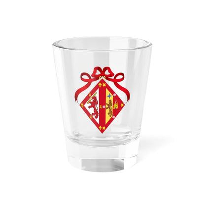 Coat of Arms of Isabel Díaz Ayuso (Spain) (Coat of Arms) Shot Glass 1.5oz 1.5oz - Go Mug Yourself
