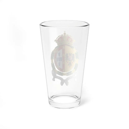 Coat of Arms of Isabella of Portugal Holy Roman Empress and Queen Consort of Spain (Portugal) (Coat of Arms) Pint Glass 16oz - Go Mug Yourself