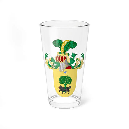Coat of Arms of Isasmendi (Equatorial Guinea) (Coat of Arms) Pint Glass 16oz 16oz - Go Mug Yourself