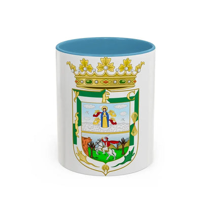 Coat of Arms of Isla Fernandina (Cuba) - Accent Coffee Mug 11oz Light Blue - Go Mug Yourself