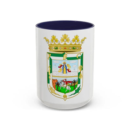 Coat of Arms of Isla Fernandina (Cuba) - Accent Coffee Mug 15oz Navy - Go Mug Yourself