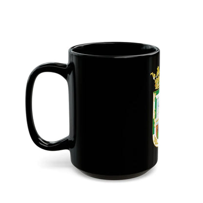 Coat of Arms of Isla Fernandina (Cuba) - Black Coffee Mug-Go Mug Yourself