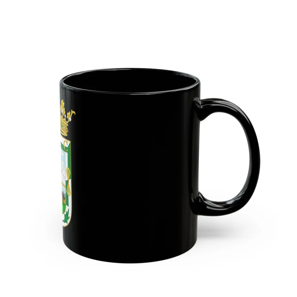 Coat of Arms of Isla Fernandina (Cuba) - Black Coffee Mug-Go Mug Yourself