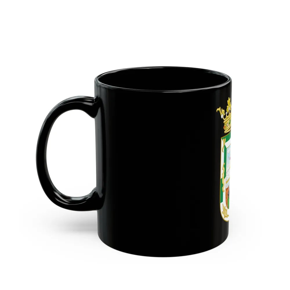 Coat of Arms of Isla Fernandina (Cuba) - Black Coffee Mug-Go Mug Yourself